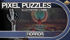 PIXEL PUZZLES ILLUSTRATIONS & ANIME – JIGSAW PACK: HORROR