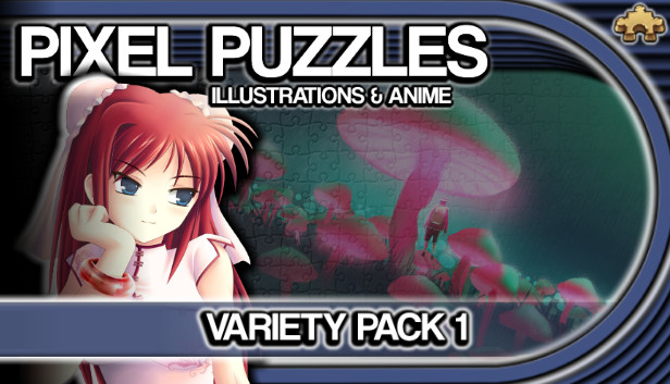 PIXEL PUZZLES ILLUSTRATIONS & ANIME - JIGSAW PACK: VARIETY PACK 1