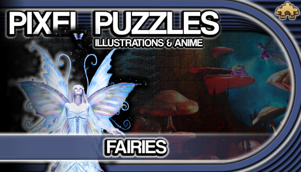 PIXEL PUZZLES ILLUSTRATIONS & ANIME - JIGSAW PACK: FAIRIES