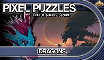 PIXEL PUZZLES ILLUSTRATIONS & ANIME – JIGSAW PACK: DRAGONS